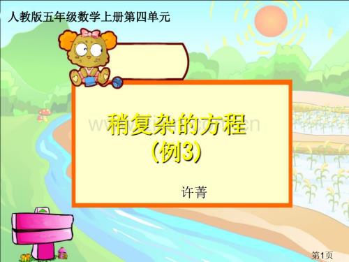 稍復雜的方程例3省名師優質課賽課獲獎課件市賽課一等獎課件.ppt
